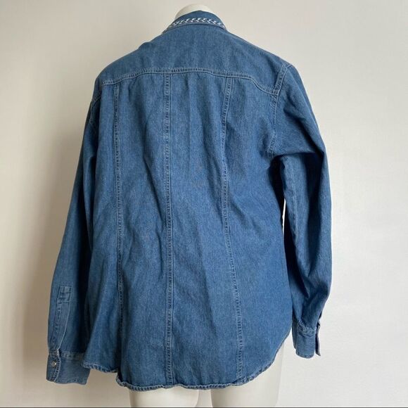 Crossroads 90s Embroidered Denim Jacket - Picture 8 of 11